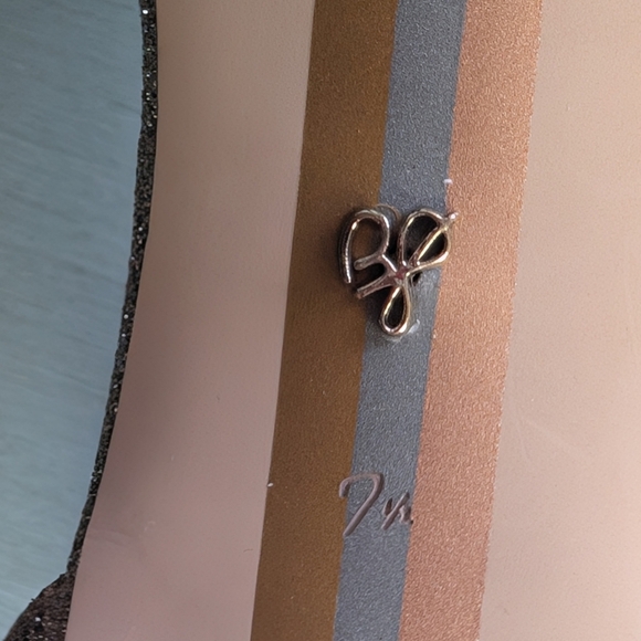 Sam Edelman Patti Ankle Strap Heels Gold Glitter Stiletto Sandals Size 7.5M - Picture 12 of 12